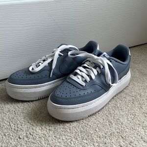 Nike Court Vision Alta Blue & White Women’s Size 8.5